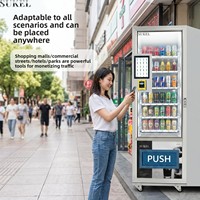 Distributeur automatique de boissons et de collations Suke Lai, petite taille, service en libre-service, prend en charge le paiement par carte, plusieurs options de paiement, personnalisation