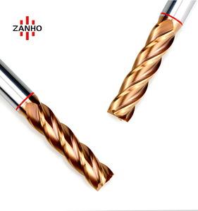 ZANHO HRC55 High Quality OEM CNC Milling Cutter <strong>Carbide</strong> <strong>End</strong> <strong>Mill</strong> for Wood Stainless Steel Cast Iron Tennis Steel Altin Coating - Product Image 4
