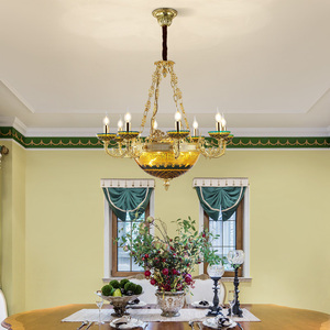 Lustre de salon et de chambre à coucher haut de gamme européen, nouveau lustre, <span class=keywords><strong>chandelier</strong></span>, luxe, bronze antique - Product Image 3