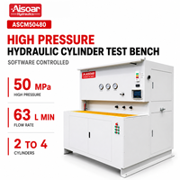 Máquina de Prueba de Cilindros Hidráulicos de Doble Acción de Alta Presión 70MPa con Control PLC y Monitoreo por Software, con Bomba y Motor