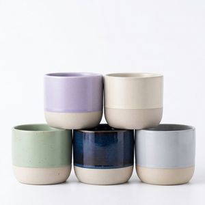Wholesale Stackable Ceramic Coffee <b>Cup</b> Handless Stoneware Coffee Tea Mug Bulk Wholesale Fast Delivery for Bar Home Giveaways - Product Image 1