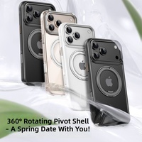 Coque de téléphone de luxe antichoc IDEAL Factory pour iPhone 16 17 18 Pro Max avec anneau magnétique et bouton de contrôle de caméra IA