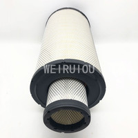 Élément de cartouche de filtre à air de moteur d'excavatrice 1063973 1063969 P533882 AF25262 AF25263