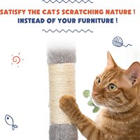 Meilleures ventes Nouveau design Arbre à chat Yuou en panneaux de particules, écologique, sécurisé, avec structure d'escalade en peluche