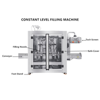 Automatique Électrique Linéaire Gravité Liquide Savon Machine 1 An Moteur Engrenage PLC 220V Plastique pour Boisson Chimique Eau Huile Verre