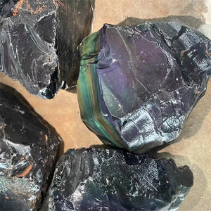 คริสตัลดิบขายส่ง หินบำบัดธรรมชาติ ออบซิเดียนตาแมวสีรุ้ง คริสตัลหยาบ สำหรับขาย - Product Image 2