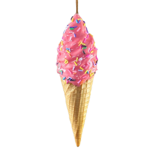 Décorations innovantes pour glaces en plastique avec anneau de fixation, modèle pour saucissons et sauces, confettis colorés, crochets de fixation murale suspendus - Product Image 1