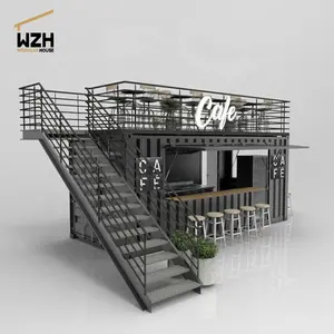 POP-UP 40FT Prefabricated Modular Windows Design Shipping Container Cafe