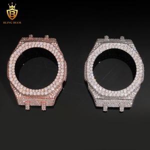 Nouveau Kit de Pièces Personnalisées pour Montre <span class=keywords><strong>GA2100</strong></span> : Boîtier, Lunette et Bracelet – Accessoires Homme Or Rose, Moissanite VVS, Argent 925 - Product Image 1