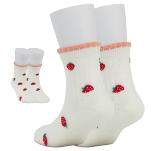 <span class=keywords><strong>Calzini</strong></span> da Yoga traspiranti in cotone alto a maglia alla fragola <span class=keywords><strong>per</strong></span> studenti con comodo Logo con fondo in cimosa <span class=keywords><strong>per</strong></span> la primavera - Product Image 1