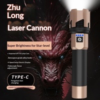 Lampe torche tactique YesFire haute intensité rechargeable, étanche IP65, portable, ultra-lumineuse, longue portée, laser blanc, longue durée, pour le camping