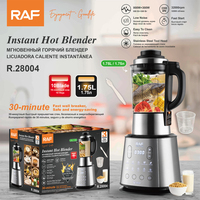 Mixeur chauffant instantané RAF 1,75 L 800W+300W 32000 tr/min, 10 lames en acier inoxydable, chauffe rapide en 30 minutes, broyeur mural