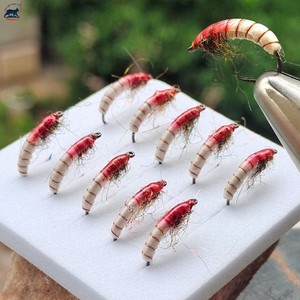 Hameçon courbé sans ardillon # 12 mouches artificielles nymphe Caddis nouées à la main, corps segmenté, leurre coulant, larves de Caddis pour la pêche à la truite et à la perche - Product Image 2