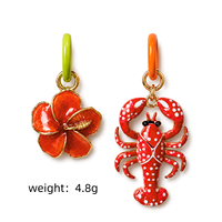 Parure de bijoux pour femme, collier perlé avec pendentif charm dessin animé tournesol, plaqué or 18 carats sur cuivre, boucles d'oreilles homard, style mode été plage