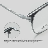 A10042 Lunettes tendance vintage pour hommes, monture sourcil, style rétro, montures de myopie pleine monture, lunettes carrées de haute qualité à bordure complète
