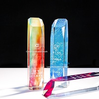 Trophée Rubik's Cube personnalisé en cristal gravé UV 2026 – Récompense créative pour réunions annuelles, souvenir pour cadeaux de bienvenue