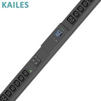 KAILES (KLS) Série K33 – Bloc multiprise industriel 32A avec 36 prises AC triphasées universelles C13/C19 – Surveillance intégrée – Montage vertical