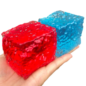 Juguete Antiestrés Cuadrado Brillante de Maltosa con Textura de Hielo, Juguete Blandito de Compresión de Rebote Lento para Regalos de Festival para Amigos - Product Image 1