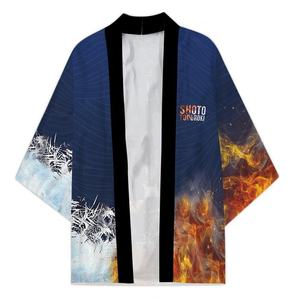 <span class=keywords><strong>Itachi</strong></span> <span class=keywords><strong>Akatsuki</strong></span> Kimono Chaqueta Ukiyo-E Kimono Capa Suelta Manga Tres Cuartos Cárdigan Haori - Product Image 5