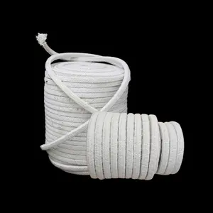 高温硅酸铝绝缘绞绳圆形方形陶瓷纤维密封绳