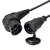 Adaptateur EV 16A Type 2 Plug to Schuko Socket Electrical Car Connector Adaptador Mennekes Type 2 - Schuko/ CE