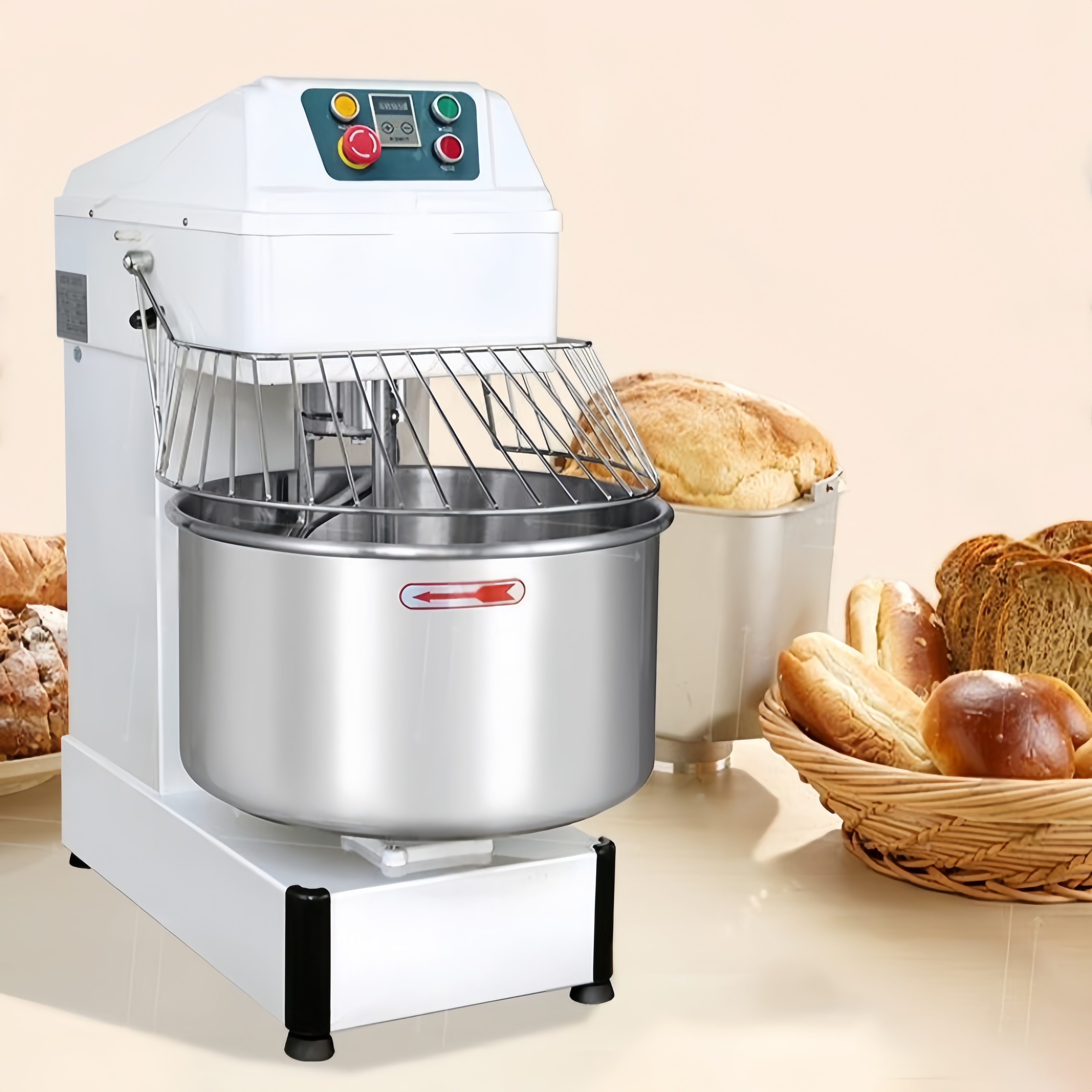 Промышленная машина для замешивания теста, 20 л/30 л/40 л