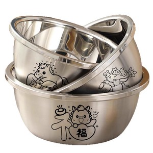 Marmite en acier inoxydable profonde et épaissie pour cuisinière, cuisson, chauffage, bassin de cuisine multifonctionnel - Product Image 3