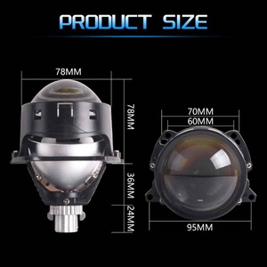 SANVI 3 Inch S7 55W/pcs High Bright 6000K LED Projector Lens Headlight for Cars Honda 12V Headlights Auto System Bulbs - Product Image 5