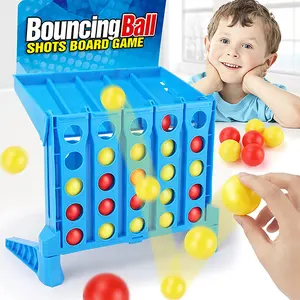 Juegos de mesa clásicos de pelota de rebote, entrenamiento de cuatro juegos de habilidad manual, interacción entre padres e hijos, juguetes educativos