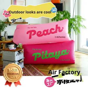 Canapé gonflable Lit d'extérieur Festival de musique Double Simple Camping Portable Automatique Paresseux Petite Pompe à air Polyester CQSF01 - Product Image 2