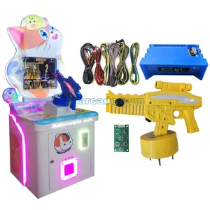 Coin Operated 9 in 1 game shot Simulator Electronic Gun Shooting Arcade Video Game Machine DIY kits For Sale