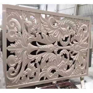 Beige Marmor CNC Pattern Carving Craft zum besten Preis