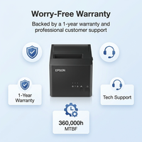 Imprimante thermique de reçus de bureau E-PSON 80 mm sans encre USB+RS232 LAN POS BillPrinter en stock TM-T81III T100 T83III