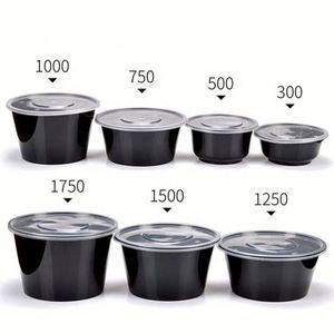Reusable Round Plastic Food Containers With Lids Biodegradable & Recyclable - Product Image 1