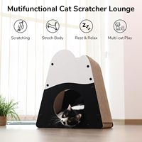 Maison à gratter pour chat personnalisée en forme de montagne, en carton durable et sécurisé, lit vertical pour chats d'intérieur