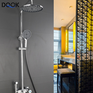 Vòi Hoa Sen Chrome Gắn Tường Phong Cách Hiện Đại, Bộ Vòi Hoa Sen 4 Chức Năng Giữ Nhiệt Bằng Đồng Thau - Product Image 4