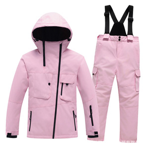 Ruiyan inverno Set di tuta da sci Freestyle per bambini per ragazzi e ragazze con spessore caldo all'aperto antivento impermeabile resistente all'usura sci - Product Image 2