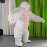 Costume gonflable de panda gorille pour spectacles de danse, en soie/coton, pour hommes adultes, scène