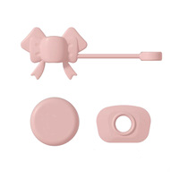 Ensemble de protège-pailles en silicone de qualité alimentaire, protège-pailles réutilisables mignons en forme de nœud papillon pour pailles de 8 à 10 mm