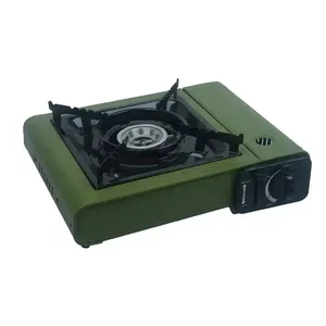 Taşınabilir Propan Bütan Gazlı Ocak Açık Hava Kampı Tekli Ocak Ayarlanabilir Alevli Dökme Demir Tek Parça Manuel Ateşleme CE - Product Image 4
