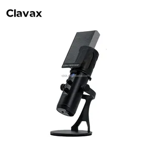 Clavax CLUSB- ZX776 Hot Sale Desktop Condenser Microphone USB Microphone RGB Computer Mic For Gaming Esports live Recording