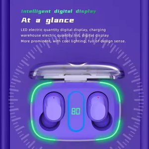 Y90 TWS V5.3 Gaming <b>Wireless</b> Earphone Noise Cancelling Sport Headsets Earbuds With Led Light - Product Image 6