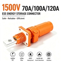 Connecteur de borne de batterie au lithium haute intensité 70A 100A 120A 1500V, borne droite en cuivre mâle/femelle pour système d'énergie solaire