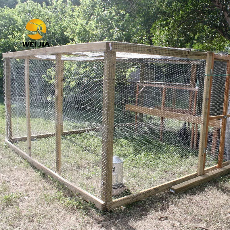 Prix bon marché Rouleaux de grillage de clôture de poulailler de cage de poulet, filet de maille de poulet pour le poulet en liberté, treillis métallique de poulet entier à vendre