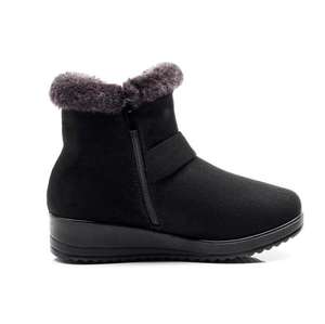 2021 kış son büyük boy üç renkli su geçirmez, kaymaz ve sıcak bayan botları ile kadife sıcak kadın kar botları - Product Image 3