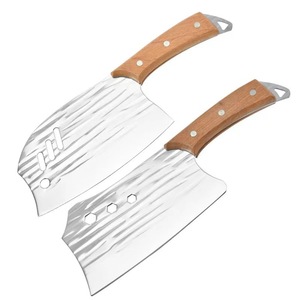 Forged Cleaver Knife Set 8-9.9 In Carbon Steel Hand Forged Kitchen Chopping Slicing Knife For Meat Prep - Product Image 5