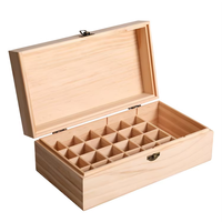 Boîte de rangement personnalisable et réutilisable en bois pour salle de bain, idéale pour les produits de soin, les huiles essentielles, les cosmétiques et le maquillage, pour les entreprises