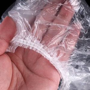 Bonnet de douche jetable Heran Hot Hotel, super élastique, écologique, monocouche, épais, en <span class=keywords><strong>plastique</strong></span> PE pour adultes - Product Image 4