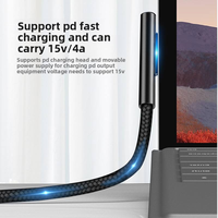 Cable de Carga Rápida Tipo-C Magnético de Ángulo Recto, 65W, Blindado, con Cubierta de PVC y Cobre Estañado, 1.8M, Cable de Datos para Escáner y Computadora