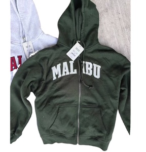 Liquidación de fábrica Apparel Stocklot Mujer Nueva Sudadera con capucha de algodón con cremallera en EE. UU. Tamaño EUR Traje informal Liquidación Offprice Outlet - Product Image 1